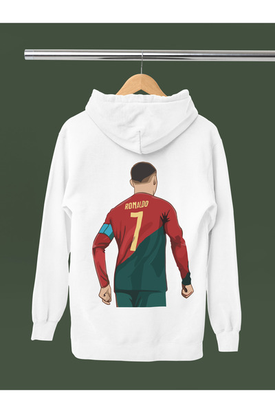 MAGORS Christiano Ronaldo Printed Cotton Long Sleeved 3-Yarn Hooded Sweatshirt