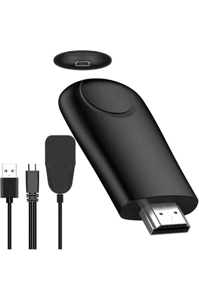 EXCEFORE جهاز إرسال واستقبال HDMI لاسلكي، محول عرض HDMI لاسلكي، ميزة عرض الشا...