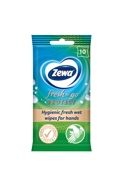 Zewa Șervețele umede igienice pentru curățarea mâinilor, Fresh To Go Protect,...