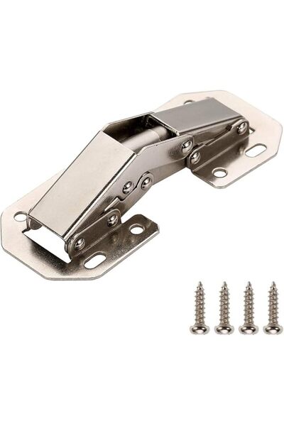 AYF 4 Pcs Easy Installation Hinges, 90 Degree Full/Partial/Overlay/Inset Cabi...