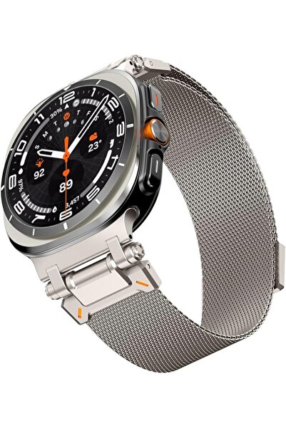 GENERAL أحزمة ساعة لـ Galaxy Watch Ultra 2، حزام مغناطيسي 47 ملم مع موصل من ا...