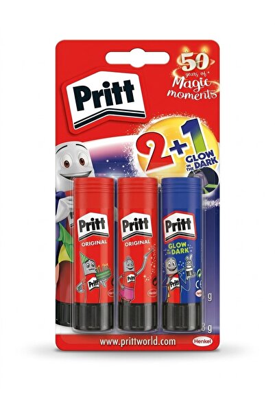 Pritt 2+1 Glow in The Dark Yapıştırıcı KARANLIKTA PARLAYAN