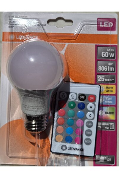 Osram Ledvance 9.4w 60w Eşdeğer E27 Duylu Rgb Animasyonlu Uzaktan Kumandalı F...
