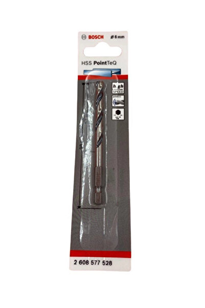 ARNEER Mey İthalat® Bosch Point Teq Altıgen Şaftlı Hss Matkap Ucu 6 Mm
