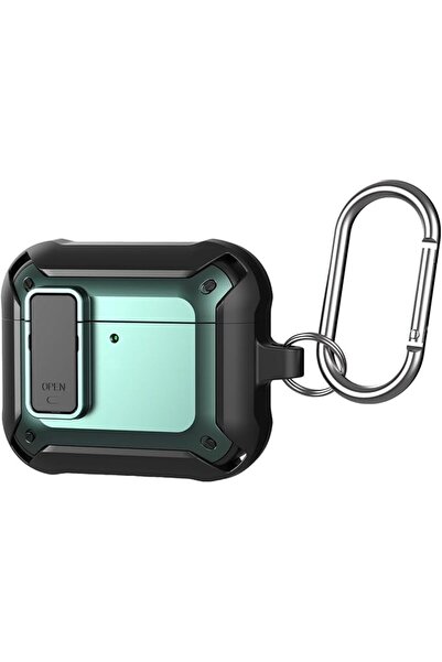 Noor Spark حافظة آمنة متوافقة مع حافظة AirPods 4، مصنوعة من مادة TPU الصلبة ا...