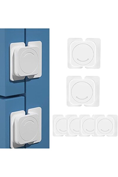Yelajoy Multi-Functional Baby Safety Locks – 6 Pack Adhesive Drawer & Refrige...