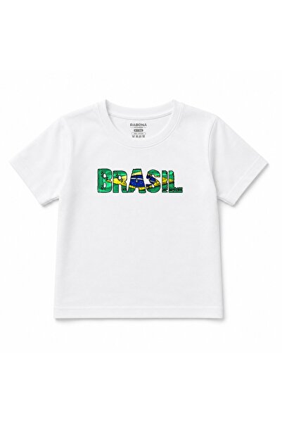 Rabona Fashion تي شيرت للأطفال مطبوع عليه Samba Spirit Vintage Brazil