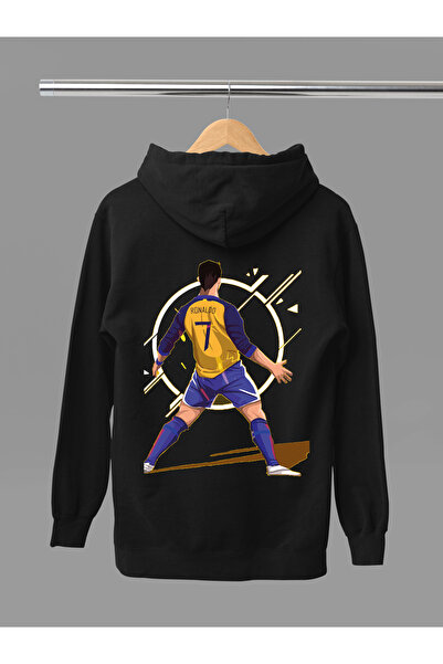 MAGORS Christiano Ronaldo Printed Cotton Long Sleeved 3-Yarn Hooded Sweatshirt