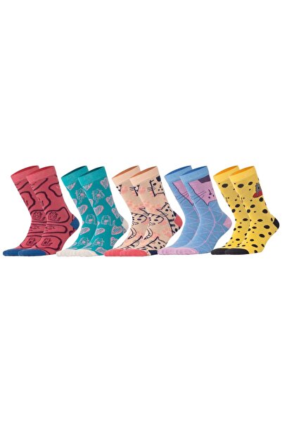Biggdesign Pack of 5 - Cat Design Socks