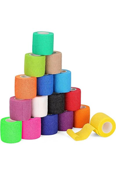 Generic 16-Pack Elastic Self Adhesive Tape, Self Adherent Cohesive Wrap Banda...