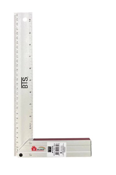 ARNEER Mey İthalat® Bts 12275 Alüminyum Gönye 30 Cm
