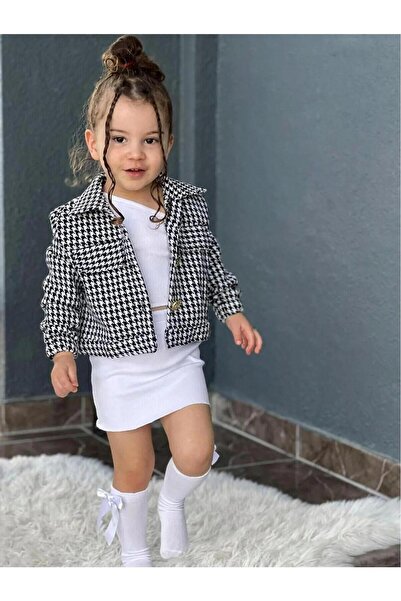 Butik KIZ ÇOCUK KAZAYAĞI DESENLİ CEKET