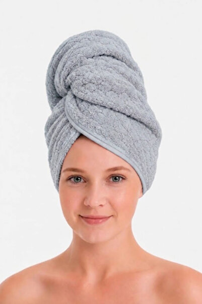Seritaine Towel Hair Cap Blue 100% Cotton Hair Drying, Drying, Showering, Bat...