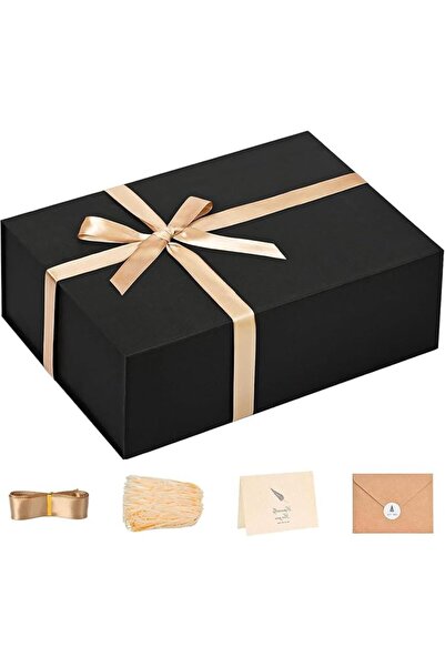 KASTWAVE Black Gift Box, Luxury Keepsake & Presentation Box with Magnetic Lid...