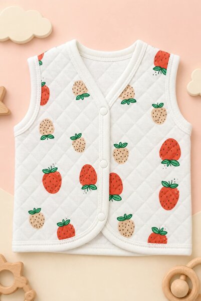 KUZENLER BEBE BEBEK %100 PAMUK 3-6-9-12 AY YENİDOĞAN YELEK KB1358