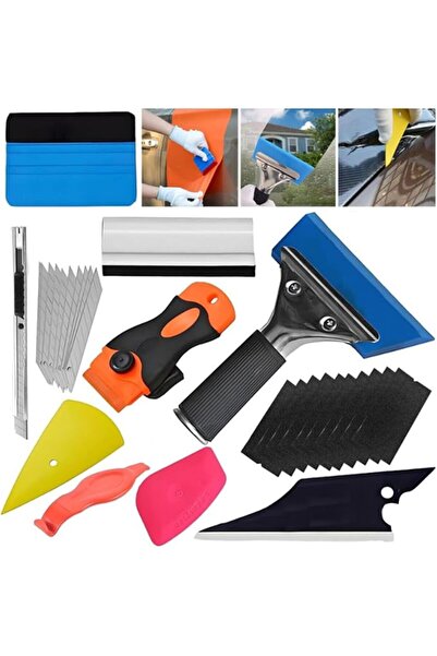LinJie Car Wrapping Tool Kit,Window Tint Kit 29pcs With Corner Shank Scraper ...