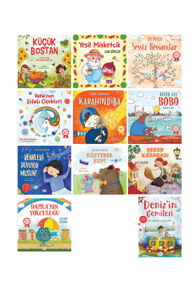 dokuzyayinlari Okul Öncesi Kitaplığı Tam Set 11 Kitap Takım Resimli Hikaye Ki...