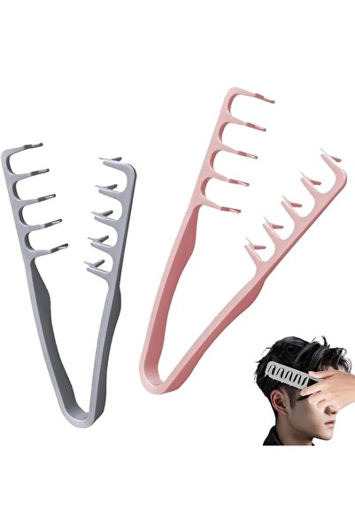 GENERAL 2-Piece Hair Styling Comb, Weaving Tool, Wide-Toothed Styling Comb, F...