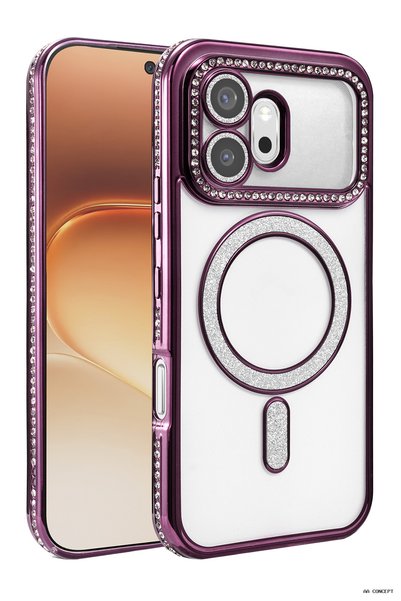 New Face Concepta Honor 600 Joke Simli Magneticsafe Case - (135845) Deep Purple