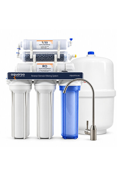Aquaroo Osmoză inversă în 6 trepte ARO 1-6 A/75-6 S-AZ, filtru alcalin PH+, f...