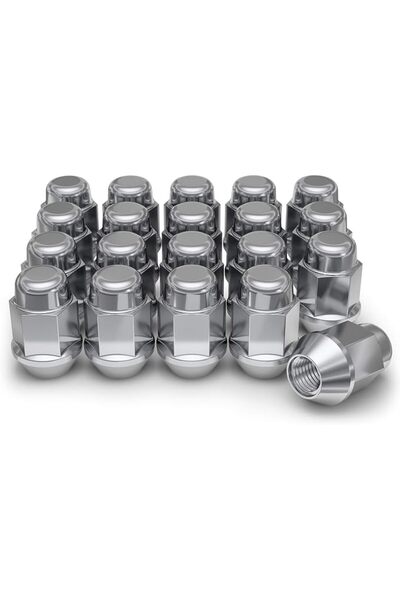 White Knight 1709S-20AM Chrome M14x1.50 Bulge Acorn Lug Nut, (Pack of 20)