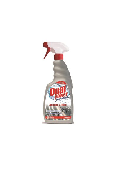Dual Power Soluție de curățat oțel inoxidabil cu pulverizator, 500 ml
