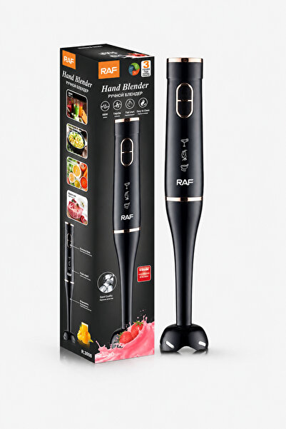 RAF Blender vertical 800W, 15000 RPM, 4 lame din oțel inoxidabil, tijă detașa...