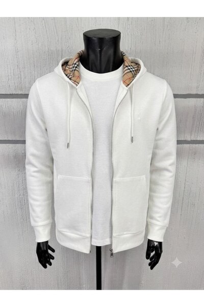 Kapüşonlu Fermuarlı Sweatshirt