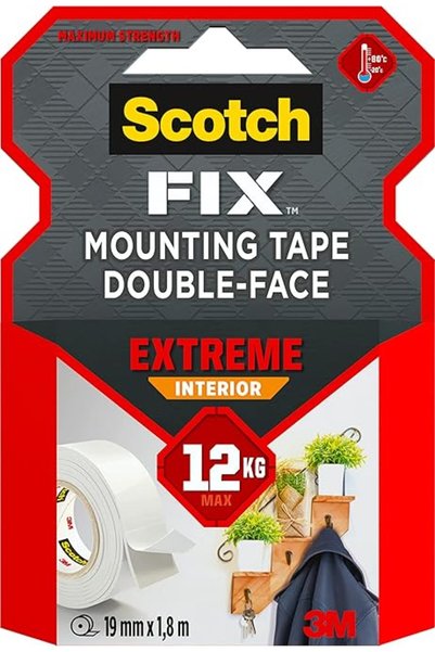 SCOTCHGUARD شريط سكوتش مونت إكستريم للاستخدام الداخلي 19 مم × 1.8 متر، لفة وا...