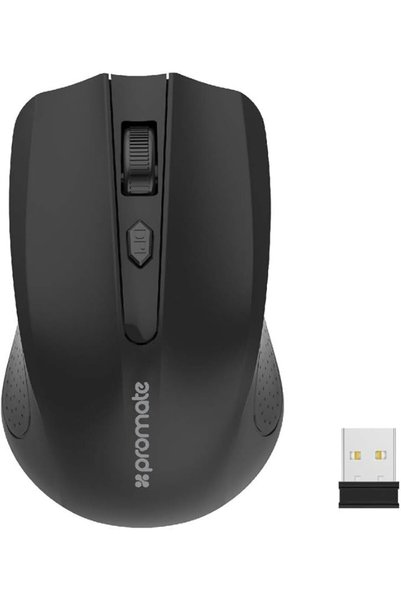 Promate 2.4G Wireless Mouse, Portable Optical Wireless Mouse with USB Nan Rec...