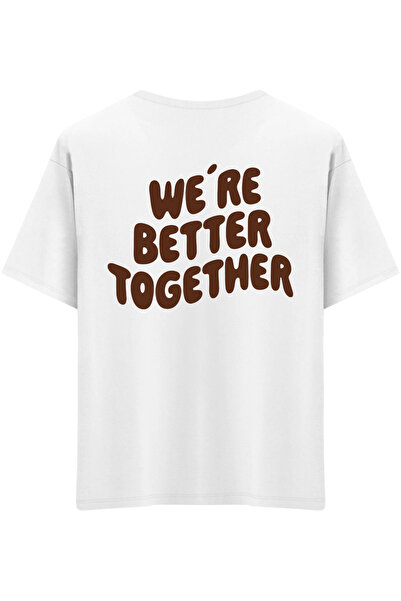 BetterThanCo Better Together Printed Crew Neck Oversize T-Shirt