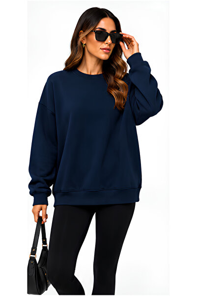 BUSEM Women's Basic Oversize Sweatshirt – Modal Blended Stretch Fabric
