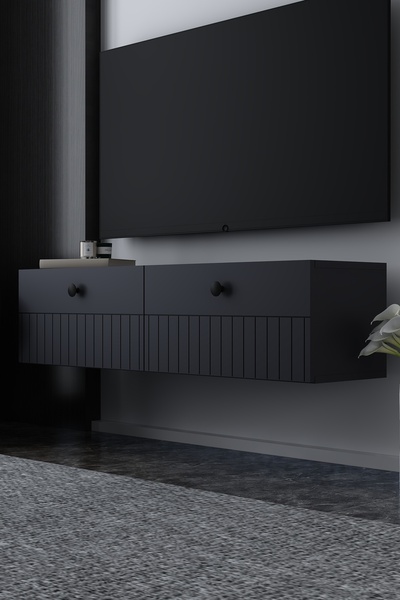 Dekortis Home Dekor 120DHDTDA7A İLAY DUVARA MONTE LAZER DESEN TV SEHPASI ANTR...