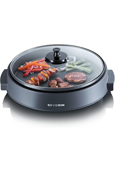 Severin German Brand Multipurpose Pan 1300W BBQ, Pizza, Frying, Steaming, and...
