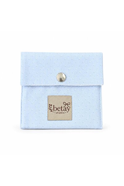 Betay Studio Ped Çantası - Çıtçıtlı Kumaş Hijyenik Ped Organizeri