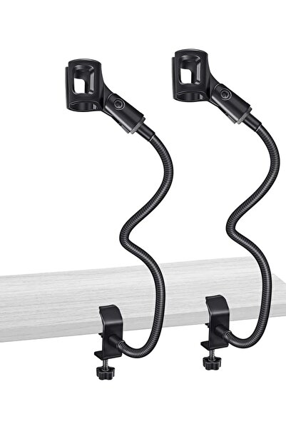 EXCEFORE Microphone Arm, Flexible Desk Mic Stand, 360° Adjustable Microphone ...