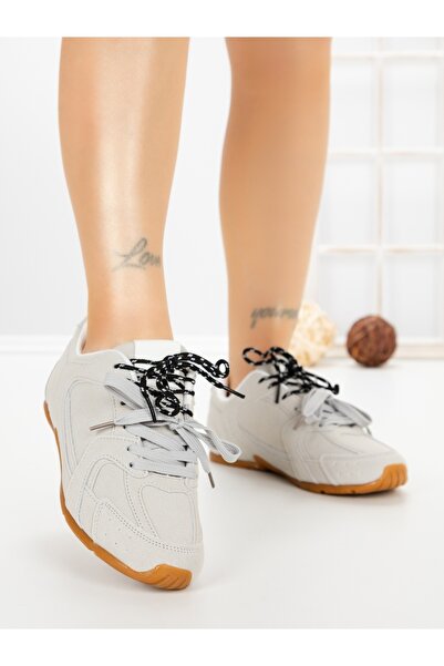 Gallevani Pantofi sport dama gri din material textil Lumoria