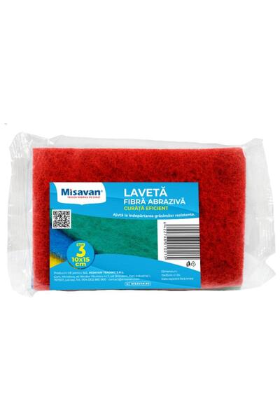 Misavan Laveta abraziva universala Misavan, 10*15cm, 3 buc/ set