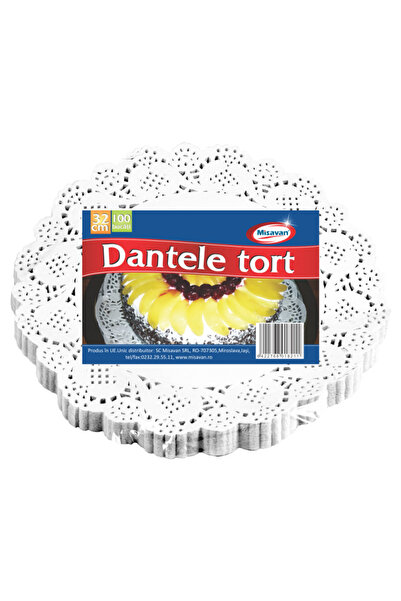 Misavan Dantela hartie pentru tort Misavan, rotunda, 32cm, 100 buc/ set