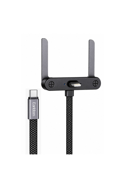 Earldom EC-220C-L 30W USB-C to 8-Pin T-Shaped Fast Charging Cable with Foldab...