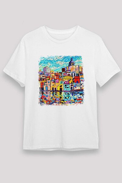 Darkhane Cinque Terre White Unisex T-Shirt T-Shirt