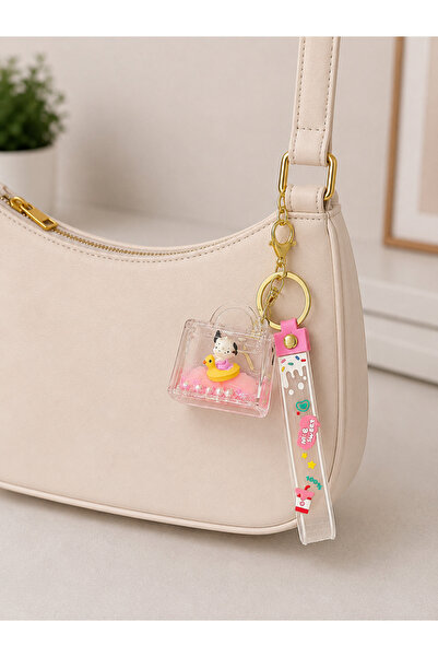 ELOVE Luxury Bag-Shaped Water-Proof Keychain with Inside Accessories, Bag Cha...