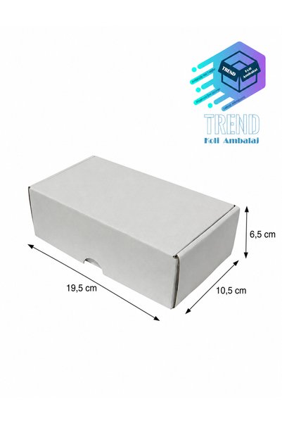 19,5X10,5X6,5 E Ticaret Kutusu Beyaz 50 Adet Kilitli İnternet Ve Kargo Kutusu
