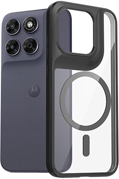 GENERAL Magnetic Case for Motorola Edge 70, TPU Shockproof Bumper & High-Glos...