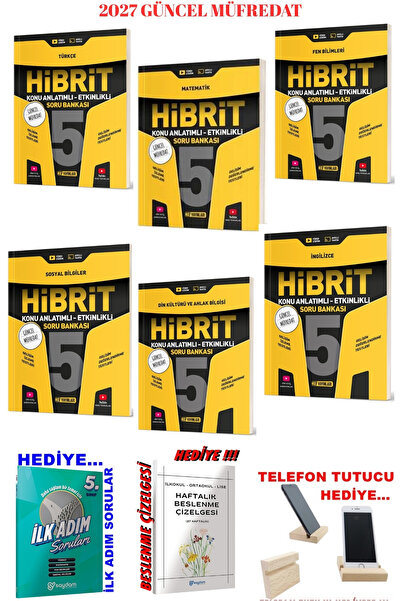 Hız Yayınları 2027 Güncel 5.Sınıf Hibrit Konu Anlatım Full Set+3'lü Hediye!!!