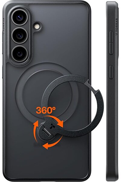 TORRAS Ostand Q3 Spin for Samsung Galaxy S26 Case, 360 Magnetic Stand, Fit fo...