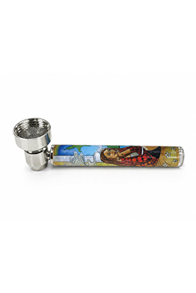 GoldEagle Desenli Metal Hazneli Pipe