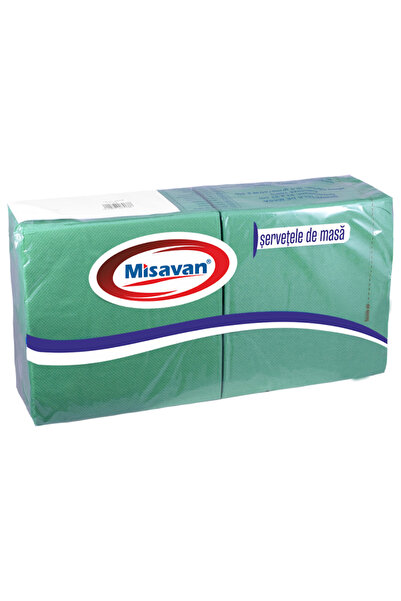 Misavan Servetele masa laminate 33*33cm, 2 straturi, 120 buc/ set VERDE