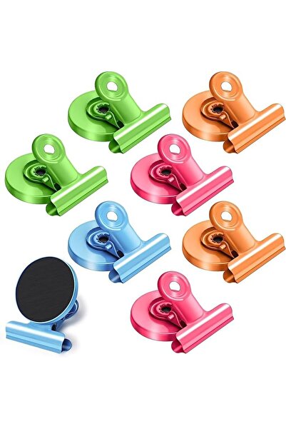 Yelajoy 8Pack Colorful Refrigerator Magnets Magnetic Clips, Scratch-Free Heav...