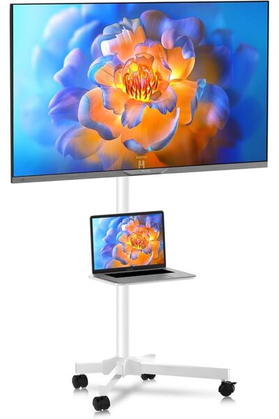 GENERAL XINLEI ML55AW Mobile TV Stand for 21 to 60 Inch Plasma/LCD/LED TV, wi...